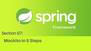 Spring framework Tutorial (056 Section Introduction   Mockito in 5 Steps)