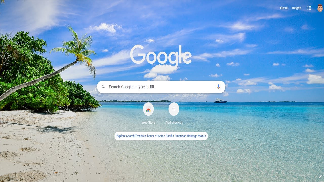 How to Add a Custom Picture as Your Google Homepage Background Image in  Chrome - YouTube