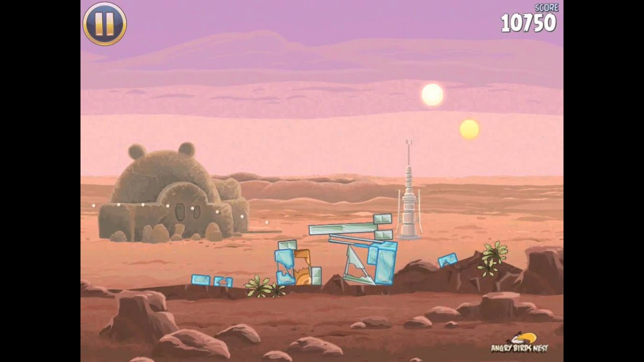 Angry Birds Star Wars 1 1 Tatooine 3 Star Walkthrough YouTube angry-birds-star-wars-1-1-tatooine-3-star-walkthrough-youtube