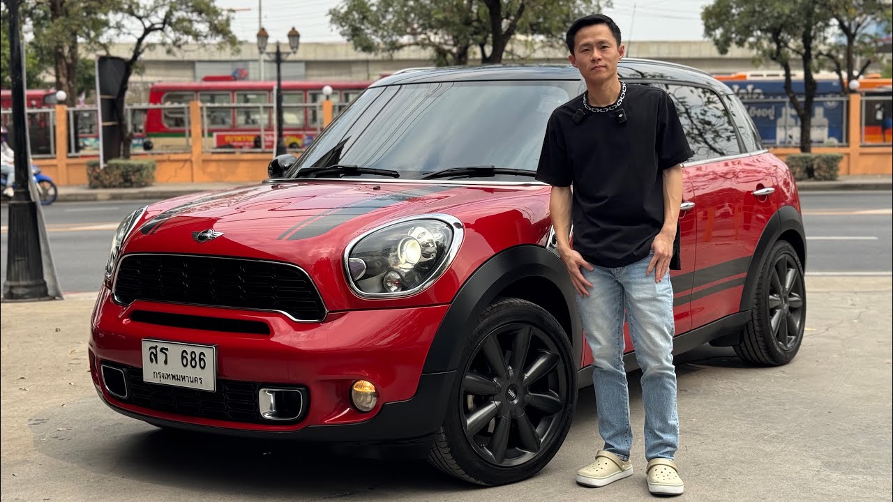 MINI COOPER SD ALL4 2.0 COUNTRYMAN R60 2013 สีแดง ดีเซลตัวท็อป ราคา 619,000 บาทวิ่งน้อย 90,000 กม.