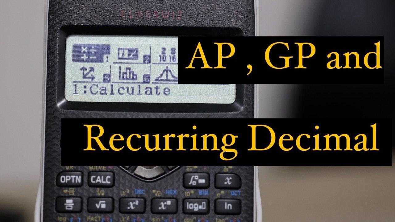 How to find "sum of first nth term" using Casio 570EX