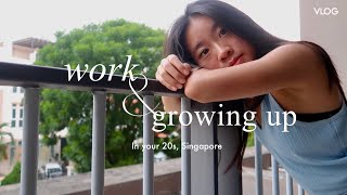 Singapore CBD 9-5 work vlog *in finance* | FIRST full-time job & the reality of growing up