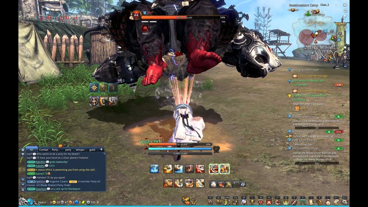 Blade and Soul NA CBT 4 Destroyer sajifi Talus Mercenary Beast Captain SOLO