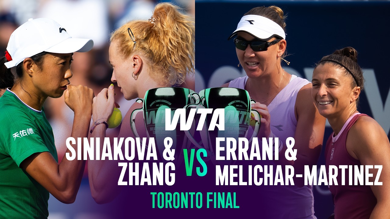 Siniakova/Zhang vs. Errani/Melichar-Martinez | 2026 Toronto Doubles Final | WTA Match Highlights