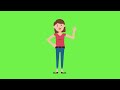 High Resolution Girl Green Screen | Creative Commons | Motion Effect #girl #woman #salutation
