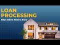 Loan Processing: What Sellers Need to Know