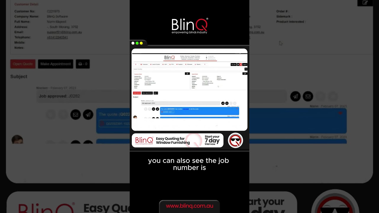 How to Approve Quotes & Convert Them into Jobs in BlinQ Software | Quick Demo