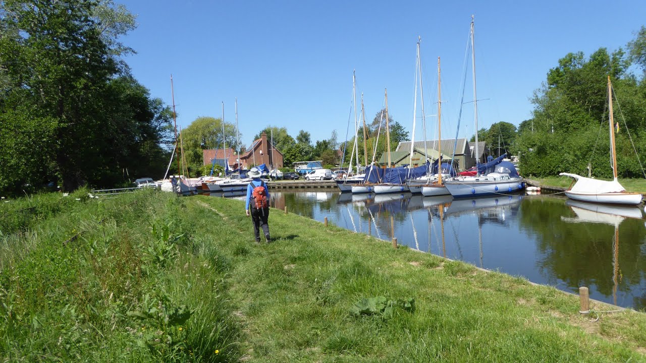 Acle, Upton & River Bure Walk, Broads National Park, Norfolk Broads Walks In England, UK