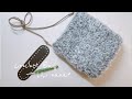 モコモコが可愛い気楽に編めるショルダーバッグの編み方[かぎ針編み]Crochet Bag