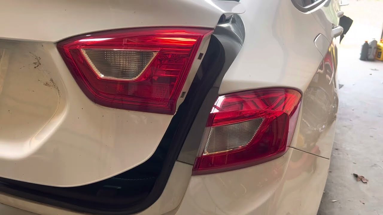 How to replace Taillight bulb 2016-2019 Chevy Cruze, outer taillight.