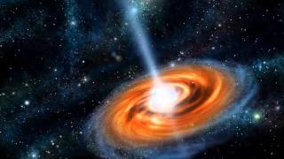 Spiral Galaxy with Jet Stream - After Effects Animation