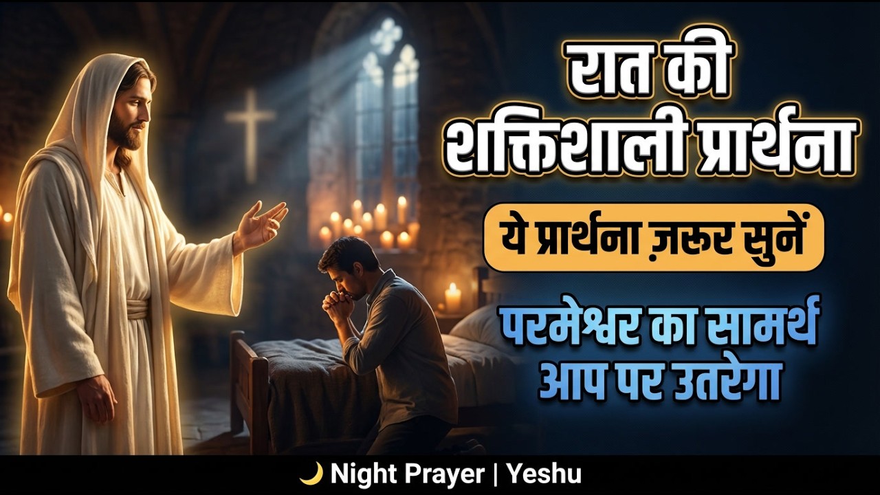 रात की शक्तिशाली प्रार्थना | हर मसीही सोने से पहले यह प्रार्थना ज़रूर करे #yeshu #nightprayer