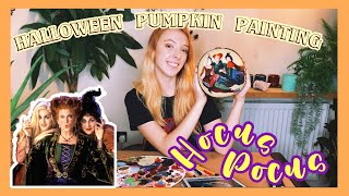 HALLOWEEN PAINTING - PAINTING THE SANDERSON SISTERS ON A PUMPKIN HOCUS POCUS