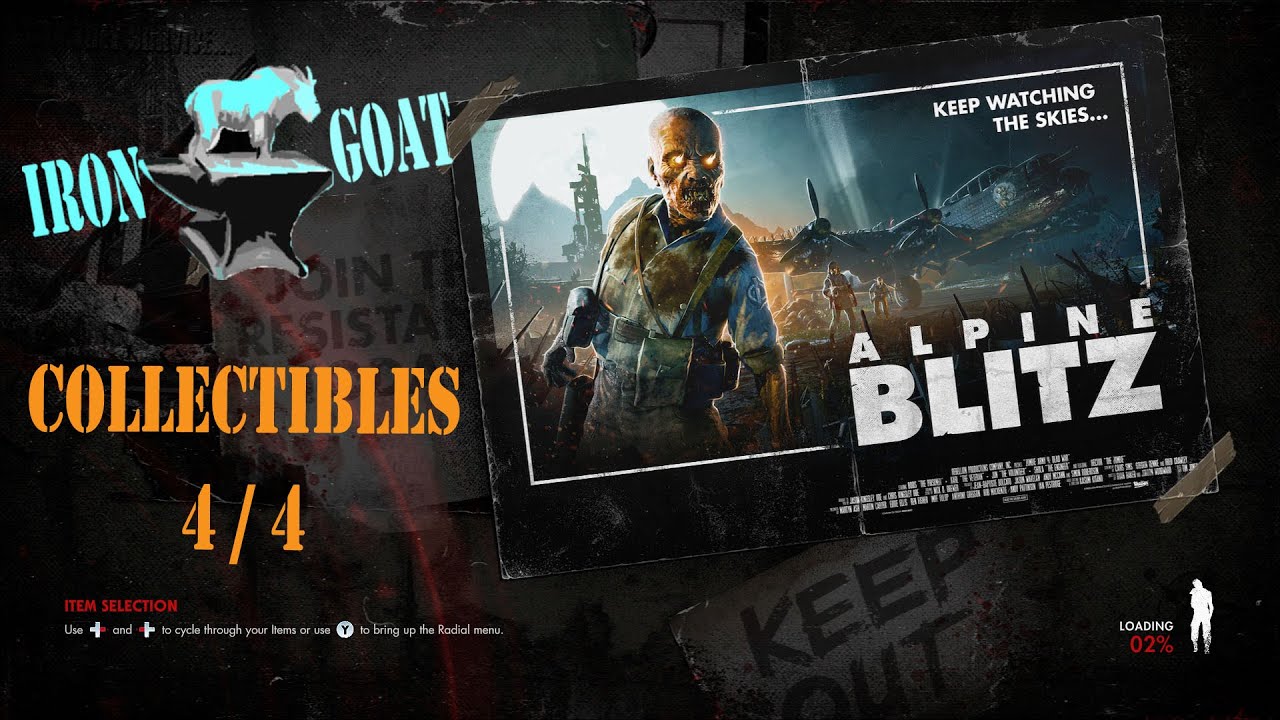 Zombie Army 4: Dead War Guide -Alpine Blitz DLC - All Collectibles Chapter 4 / 4
