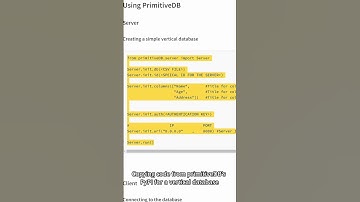 Database in python!!