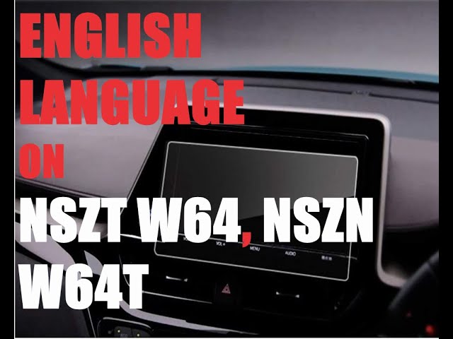 ENGLISH and RUSSIAN langauges on TOYOTA NSZT W64 and NSZN W64T✓ +