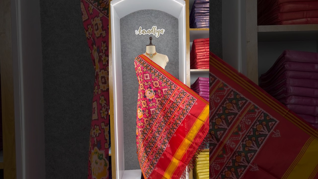 Patola Dupatta - Rajwadi Floral Soft Silk Patola Printed Dupatta
