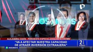 Calificación crediticia del Perú cae a “BBB-” por 
