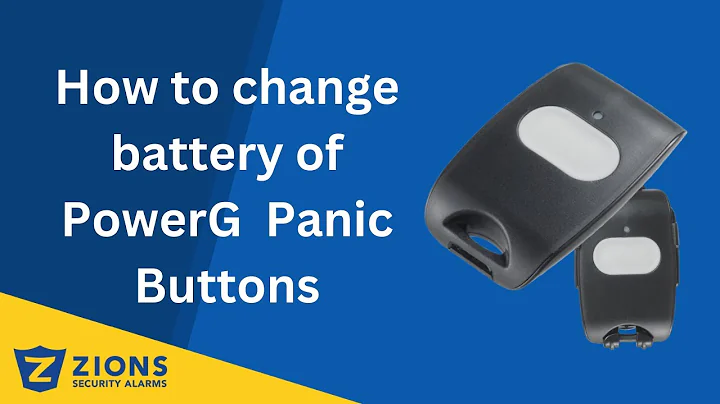 How to change the battery of PowerG Panic Buttons