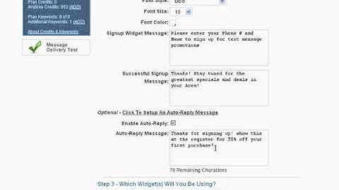 Club Texting How To: Create Web Widgets
