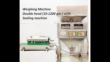 Automatic Weighing Machine Double Head  || Granules Filling  Machine