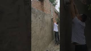 Leveling And Smoothing Of Cement In The Wall Plastering Process Using Special Tools