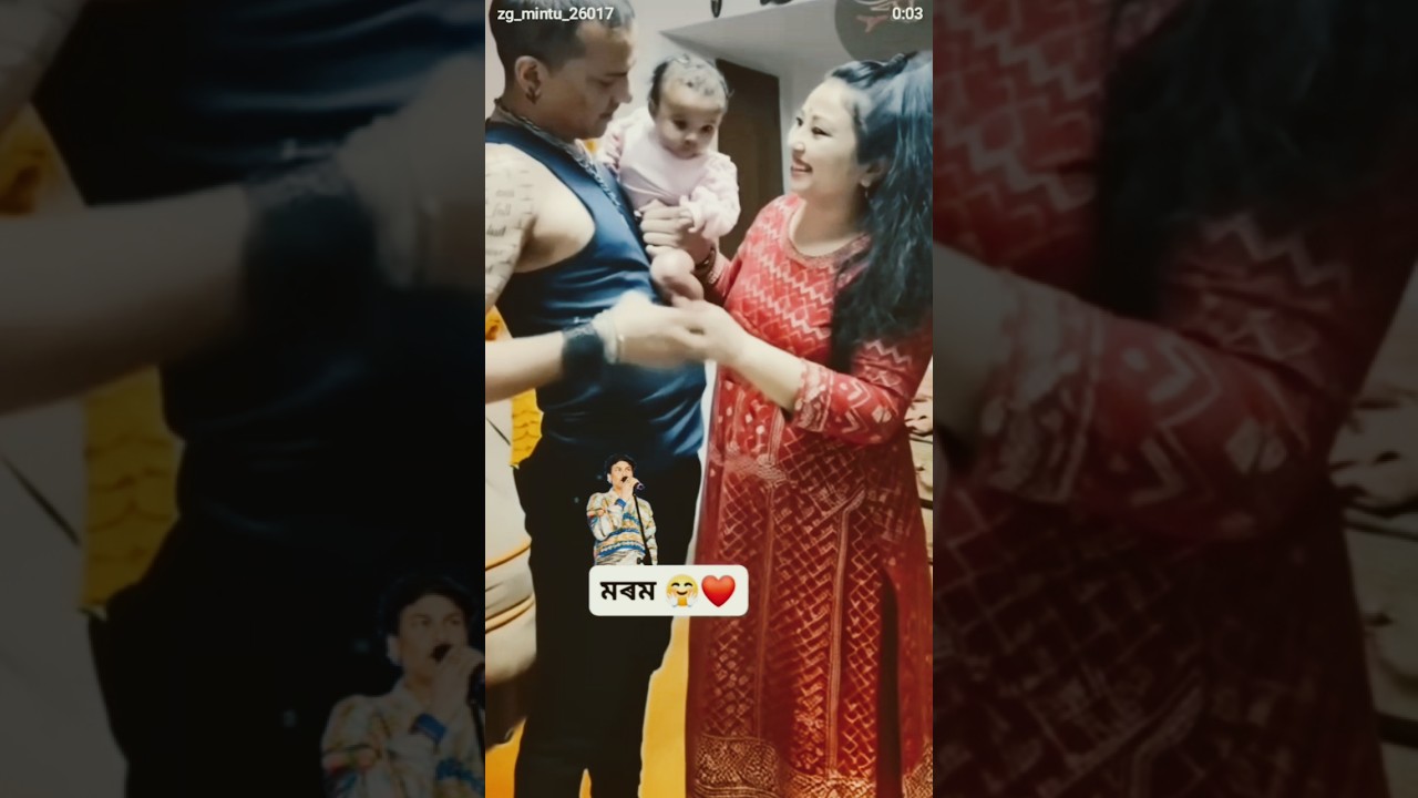 Zubeen garg new family' joy Zubeen daa 