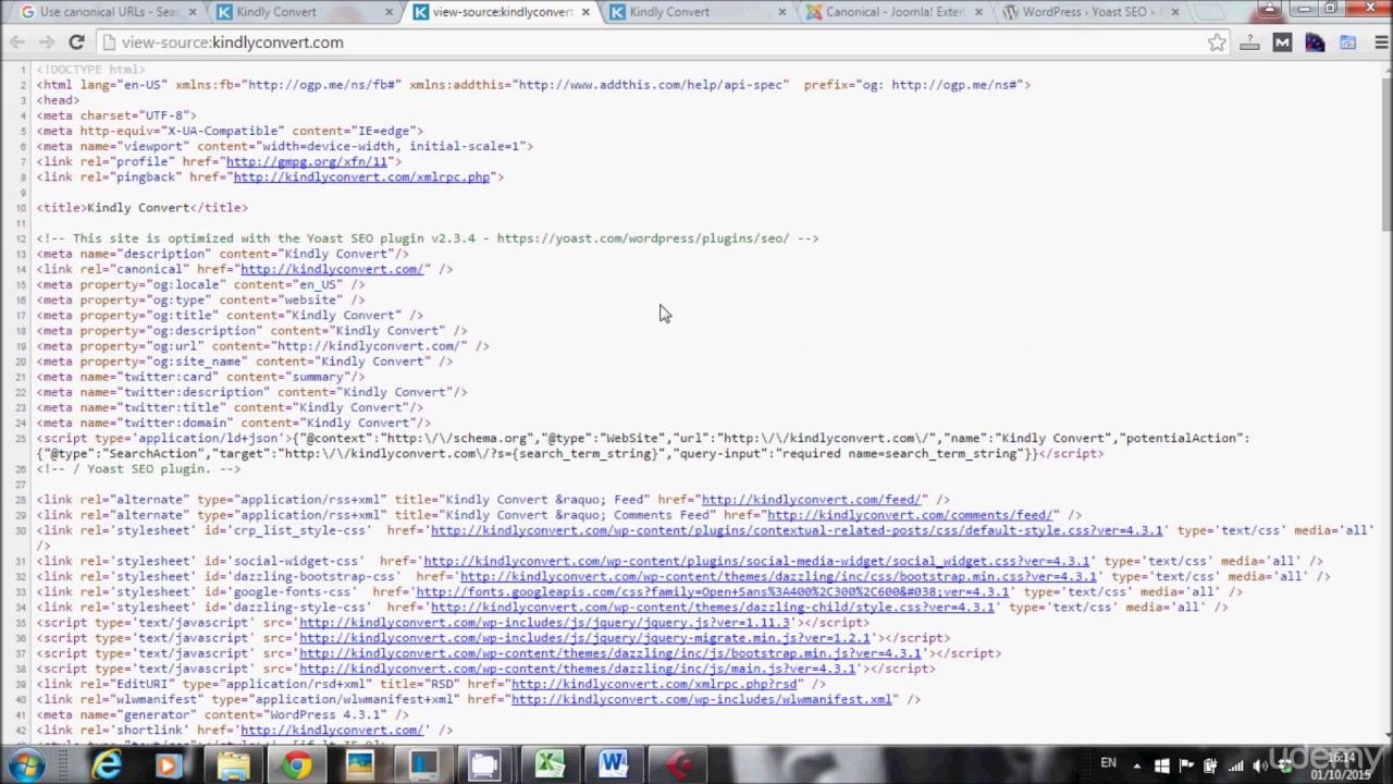 how to add canonical tag beginner to advance seo class youtube