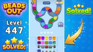 [NEW UPDATE] Beads Out - Level 447 Walkthrough 🧩 | Solution & Gameplay (Voodoo) 🔴