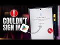 How To Solve Couldn’t Sign In Google Play Store on Samsung | Working Fix