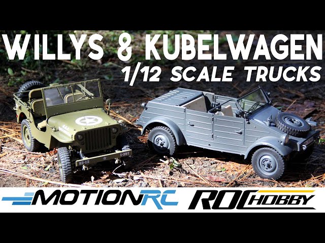 Modelisme R/C voiture 1/12 Willys MB scaler RTR car kit - Radiocomm