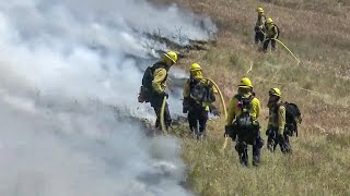 Marin Firefighters Use Controlled Burn to Clear Space by Homes and Practice Technique