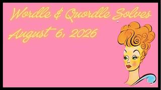 Wordle & Quordle of the Day for August 6, 2026: Happy Birthday, Lucille Ball! screenshot 4
