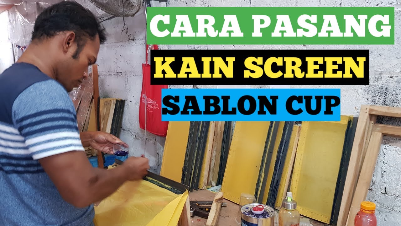 cara pasang besi untuk screen sablon cup