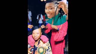 Protective cornrow braid 💯✅👌❤️ #hairtutorial #everyone