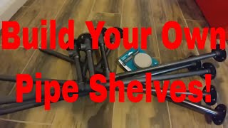 How to Build Shelves with Decorative Piping These shelves took about a month to build, from planning to finished product. I