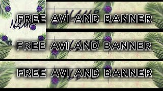 **FREE BEACH FLORAL AVI AND BANNER** Download link in the description!