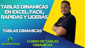 crear Tablas Dinamicas en Excel, facil, rapidas y ligeras 📊 en Excel Cap 35 #sepamosexcel #dinamicas