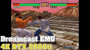 Virtua Fighter 3 TB - 4K Dreamcast emulator Demul - RTX 2080ti
