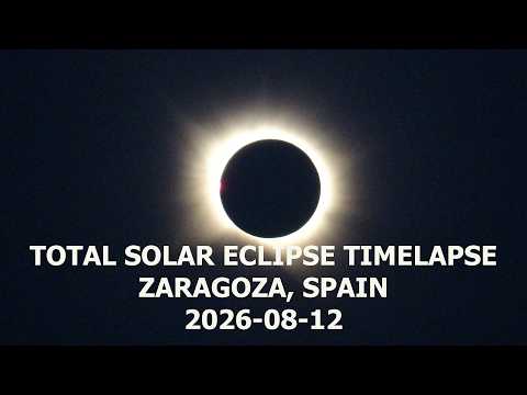 Total Solar Eclipse Timelapse (no sound) 2026-08-12