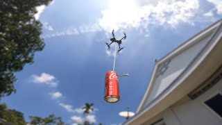 Dùng plycam thử kéo lon coca (Try to pull coke cans with plycam)