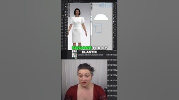 Creating an Elastic Casing at the Sleeve Hem in CLO3D  #shorts