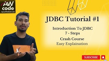 JDBC Introduction Tutorial (Java Database connectivity By Iqbal Sir) | Advance Java | ApnaWallahCode