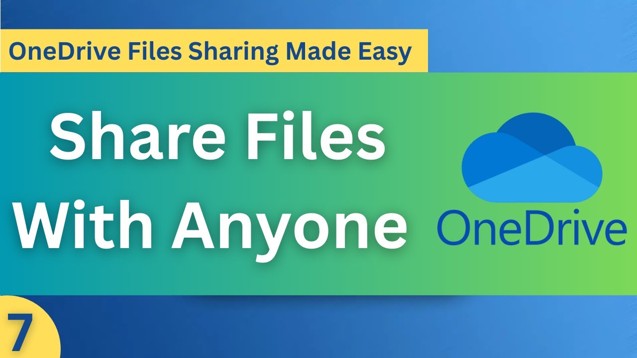 How to Share Files on OneDrive, Step By Step - YouTube
