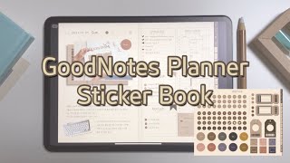 GoodNotes Planner free 2021+Sticker Book ✨iPad hyperlinked diary templates (daily, bucket list)