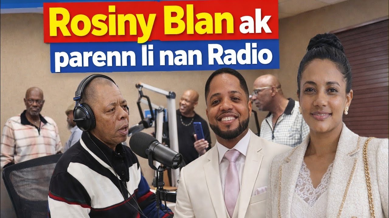 Bravo👏Rosiny Blanc ak parenn li nan Radio nan lakou Miami yo vin mande Odline padon pou yo retounen