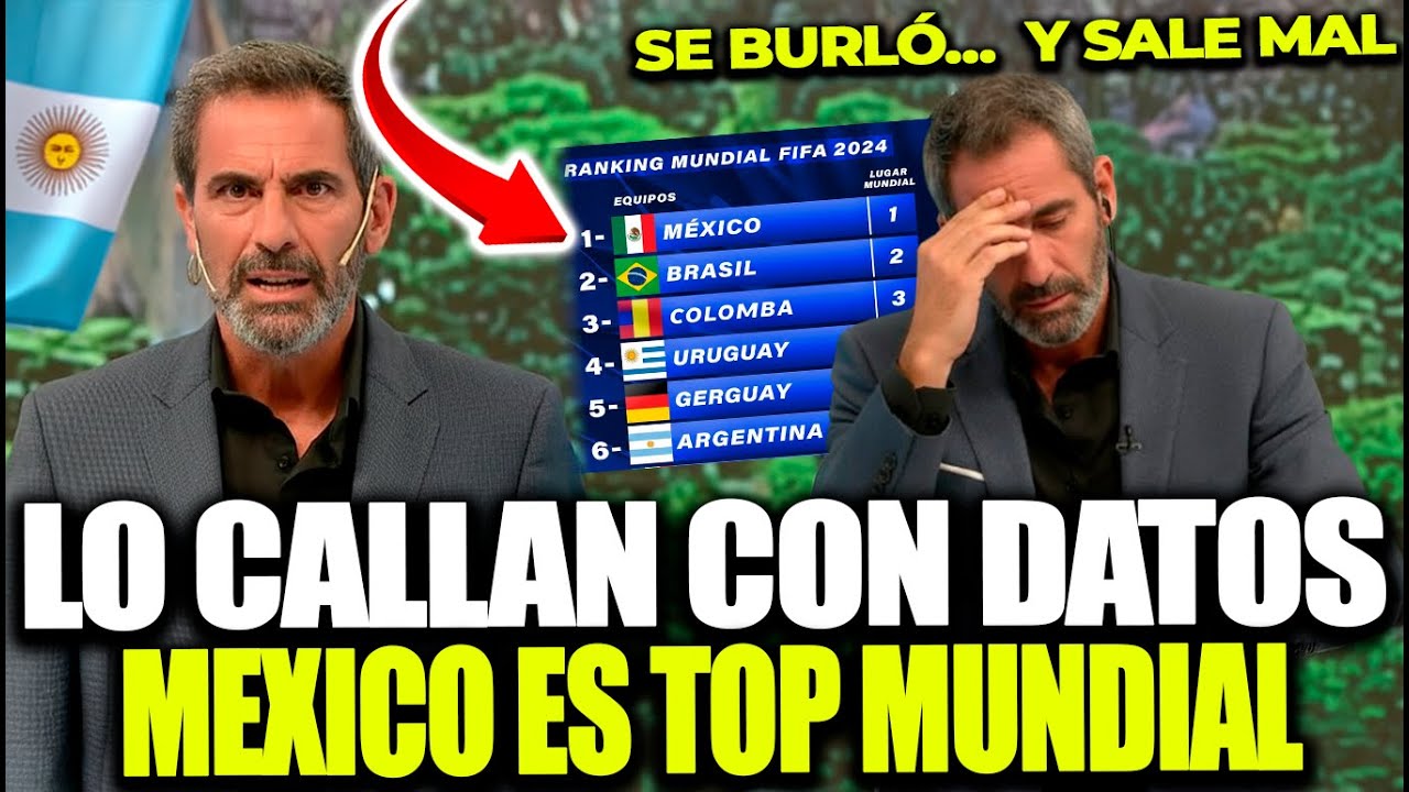 ¡PERIODISTA ARGENTINO MENOSPRECIA A MÉXICO Y LE CIERRAN LA BOCA EN VIVO!