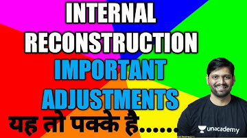 Internal Reconstruction  Important Adjustments || Adjustments of IR|| Capital Reduction