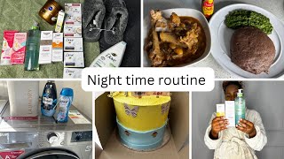 My night time routine |Zimbabwean mum|Cooking,baking,laundry,Prayer and devotion,skincare haul