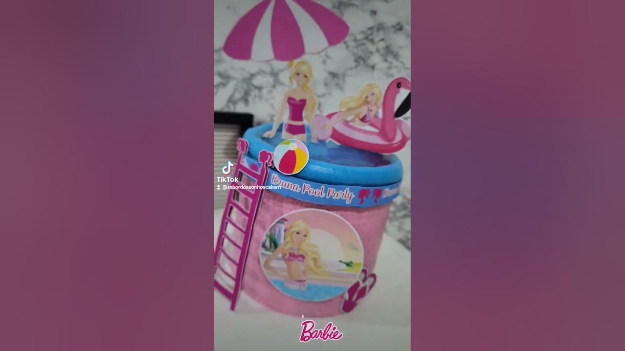 Bolo piscina da Barbie 😱 um espetáculo vale apena ver o passo a